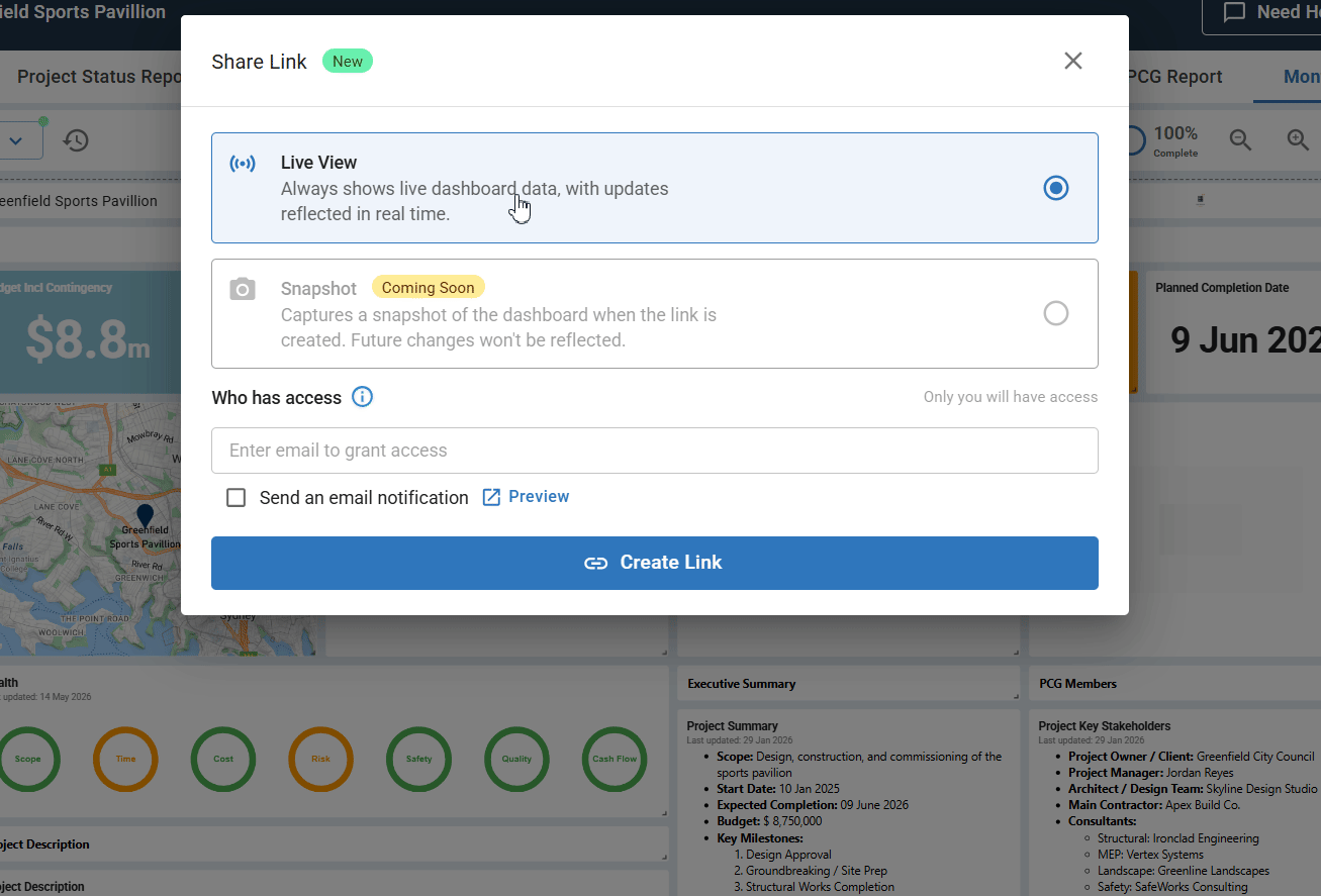 How to Share a Dashboard Link